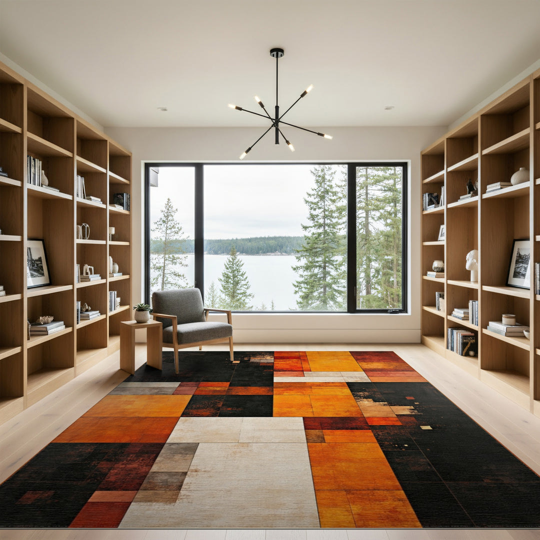 Multi-color and Patterns Geometric Multi-Color Area Rug