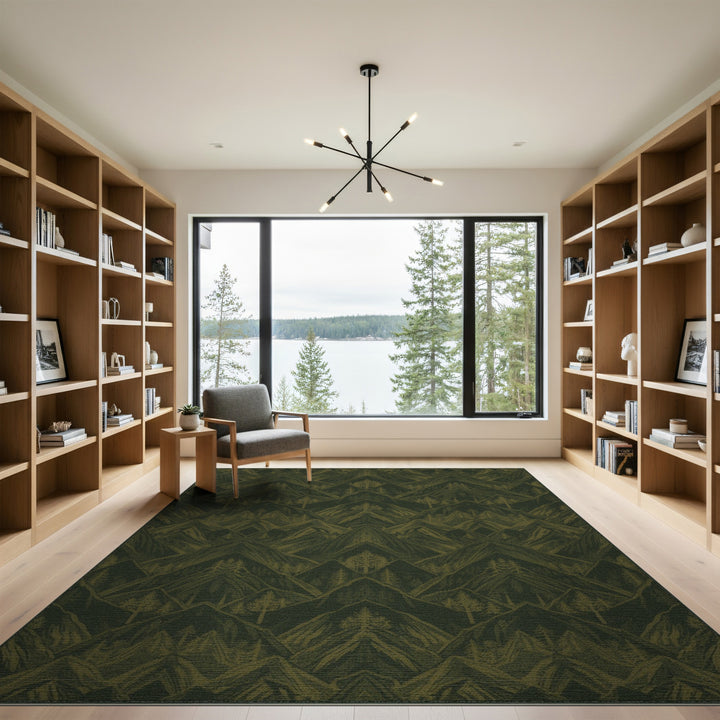 Green Mountain Forest Area Rug