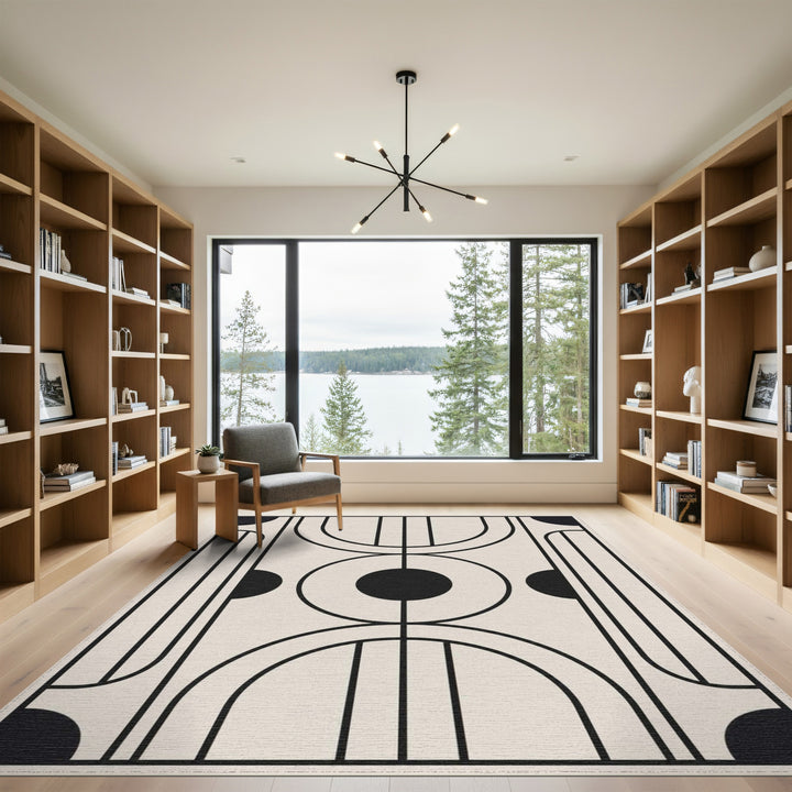 Modern Geometric Arch Area Rug