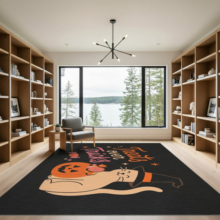 Tricks Over Treats Cat Area Rug