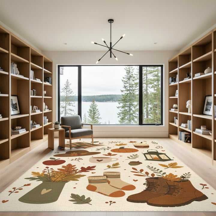 Autumn Plaid Farmhouse Area Rug