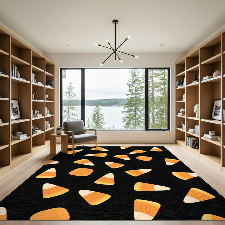 Candy Corn Orange Area Rug