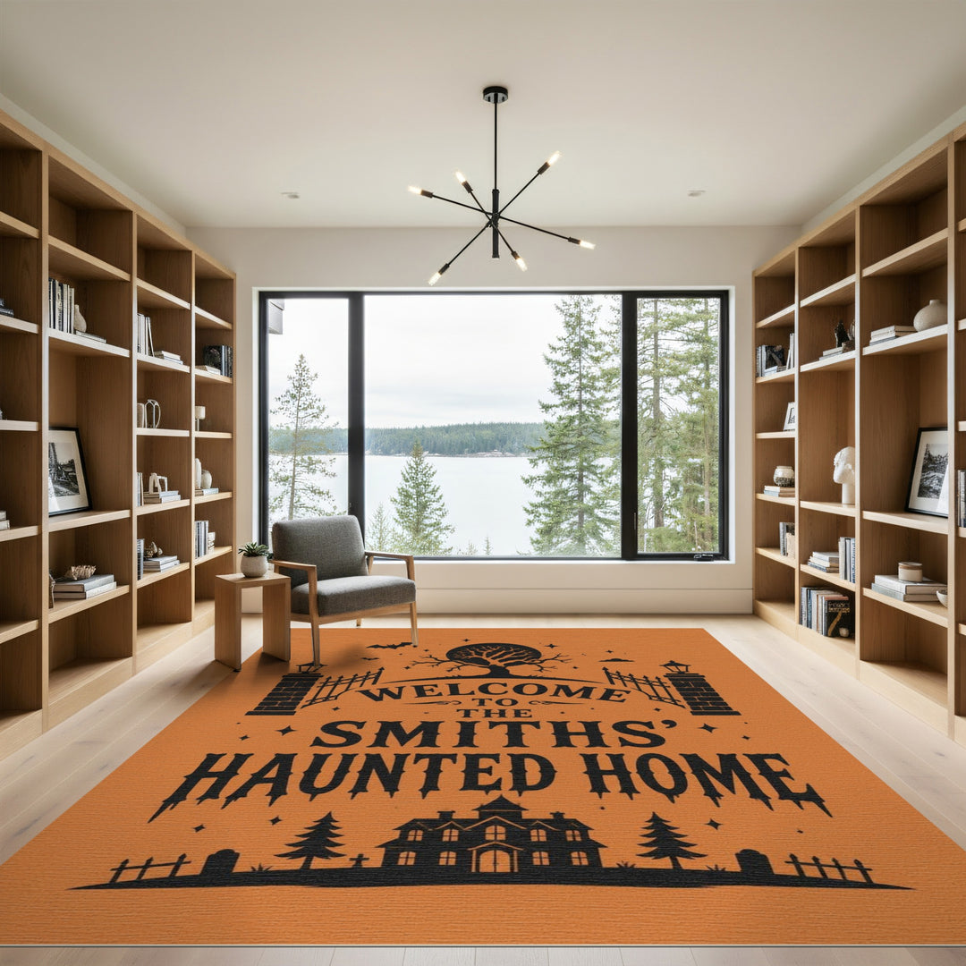 Smiths' Haunted Home Orange Area Rug