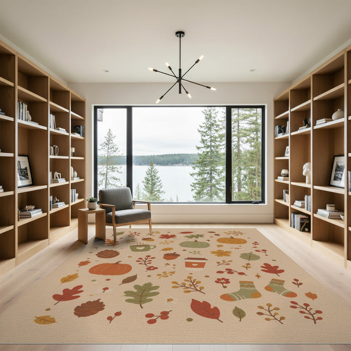 Autumn Harvest Washable Area Rug