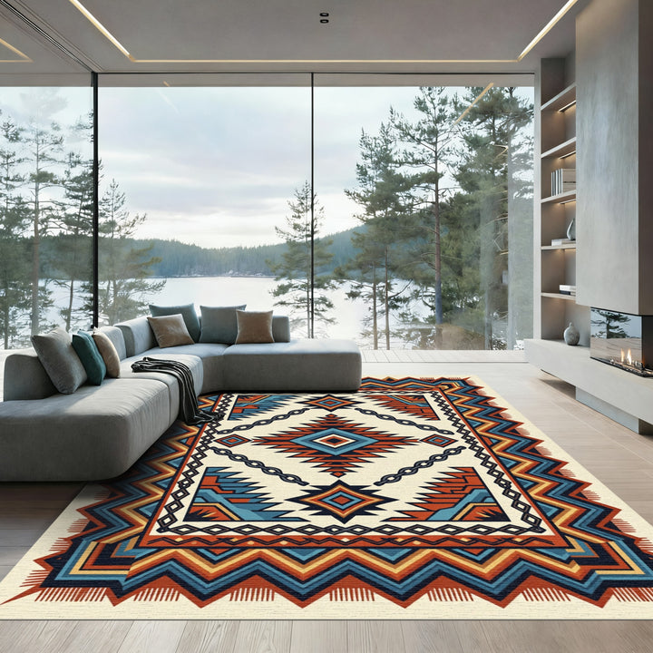 Southwestern Tribal Diamond Rug