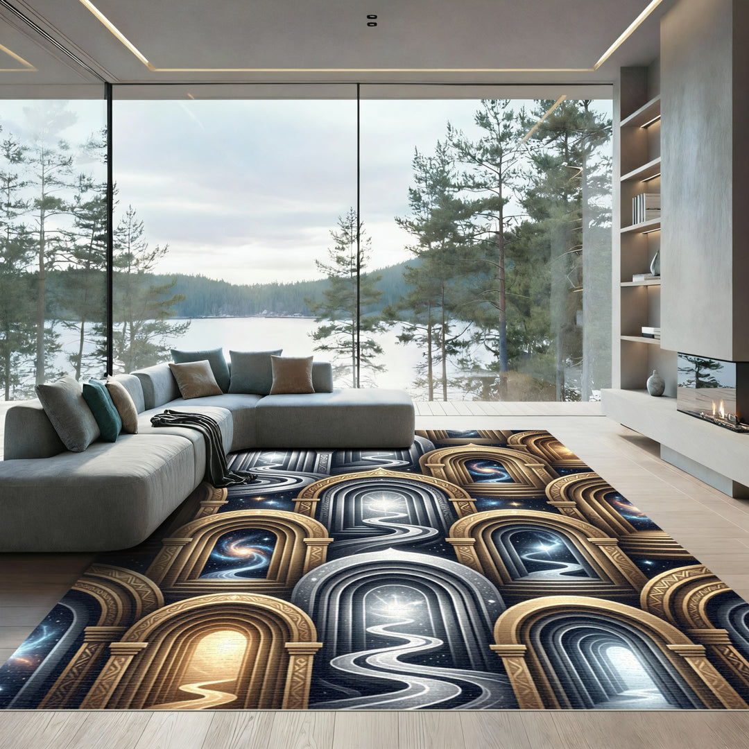 Cosmic Archway Celestial Path Rug