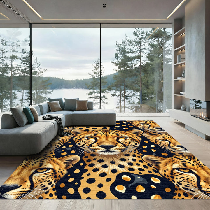 Cheetah Spot Abstract Animal Rug
