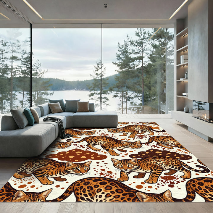 Leopard Spots Clouds Rug