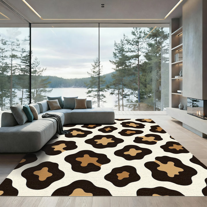 Chic Leopard Spot Area Rug