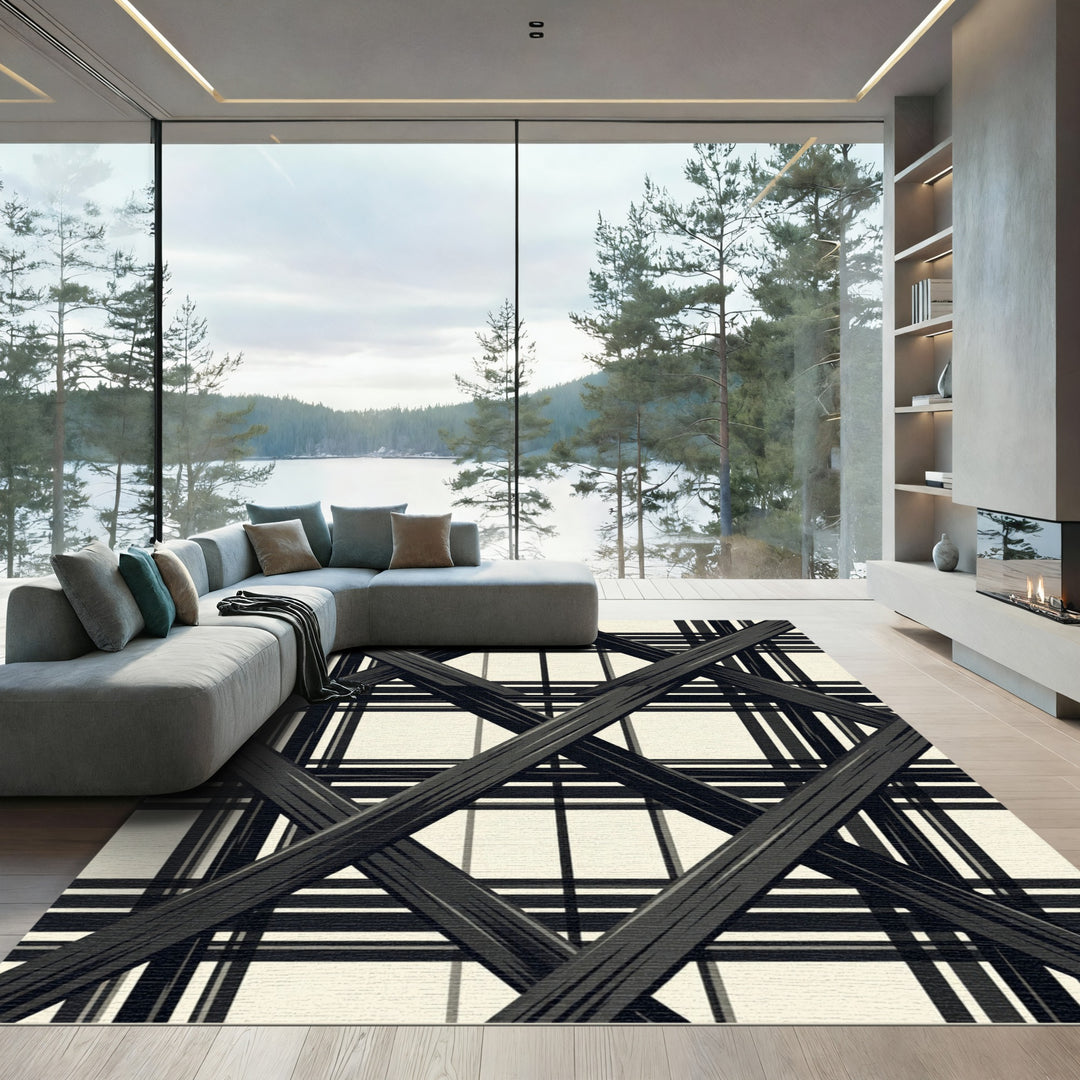 Monochromatic Black Lattice Crossing Rug
