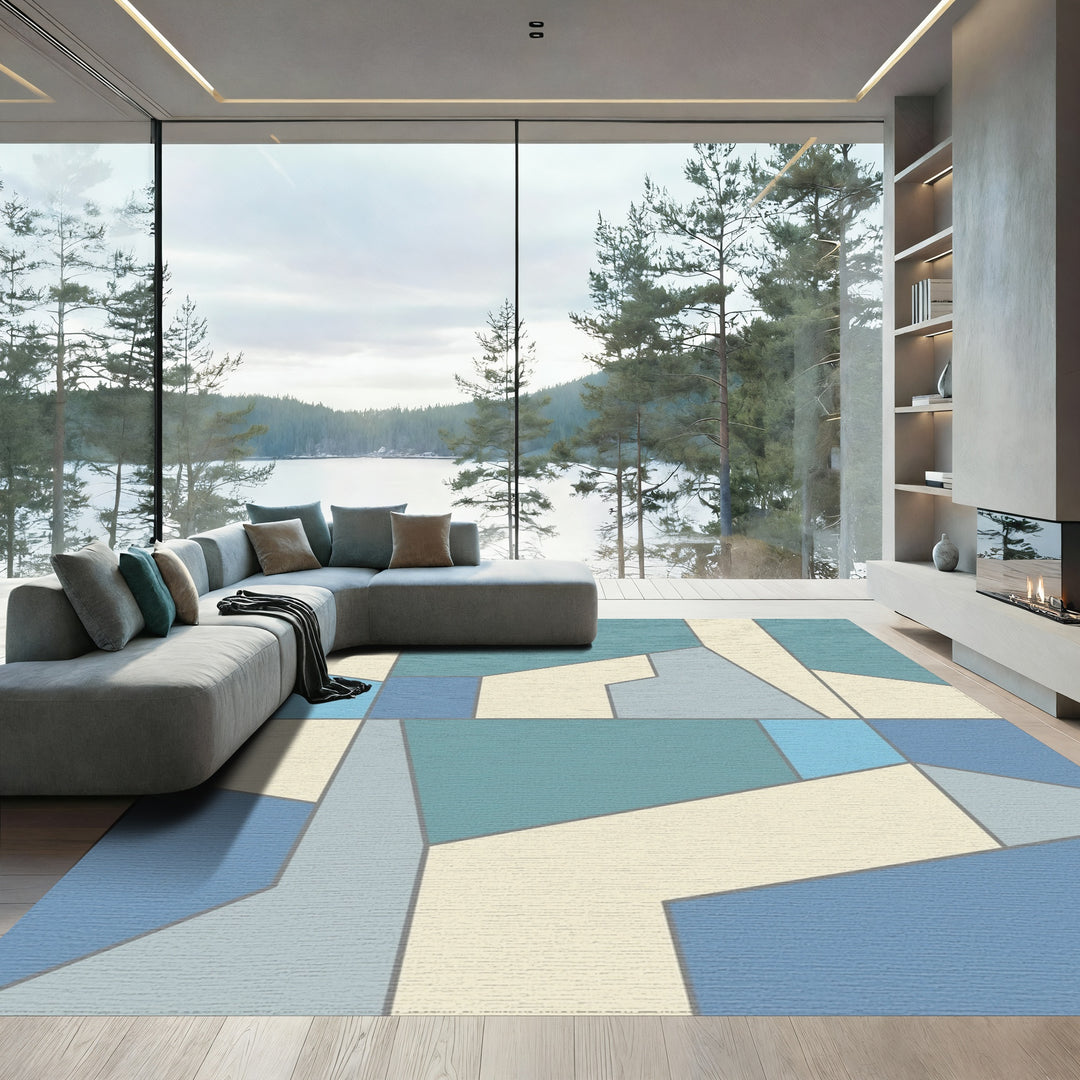 Cool Geometric Abstract Forms Rug