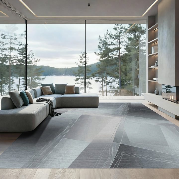 Geometric Shattered Shards Rug