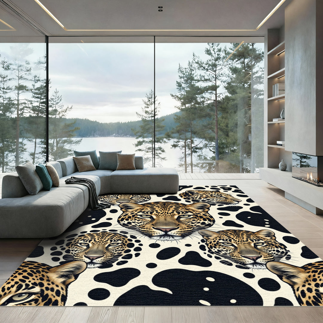 Leopard Spots Contemporary Artistic Rug