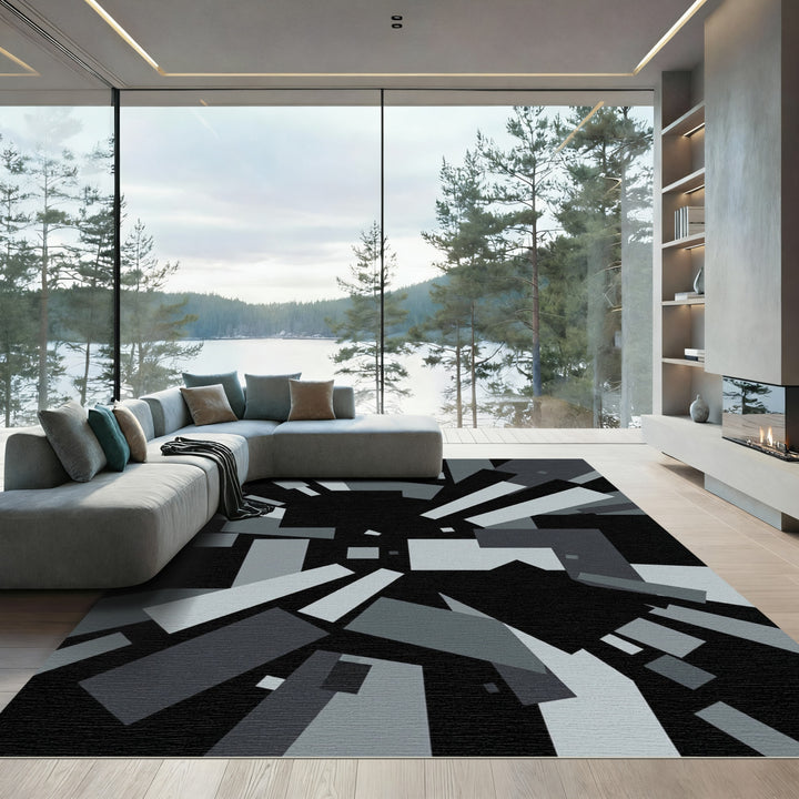Monochromatic Geometric Burst Shadow Rug