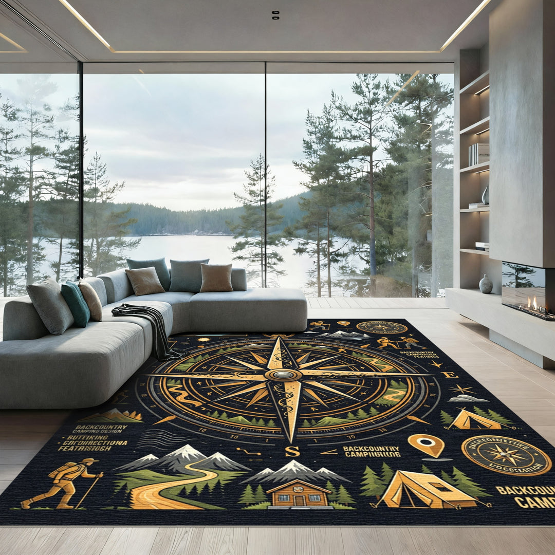 Golden Compass Backcountry Mountain Rug