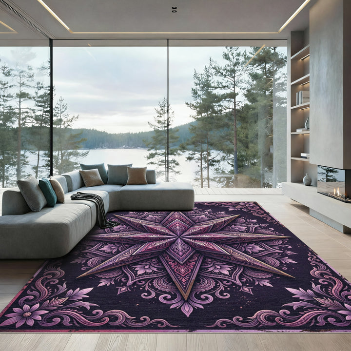 Victorian Star Mandala Rug