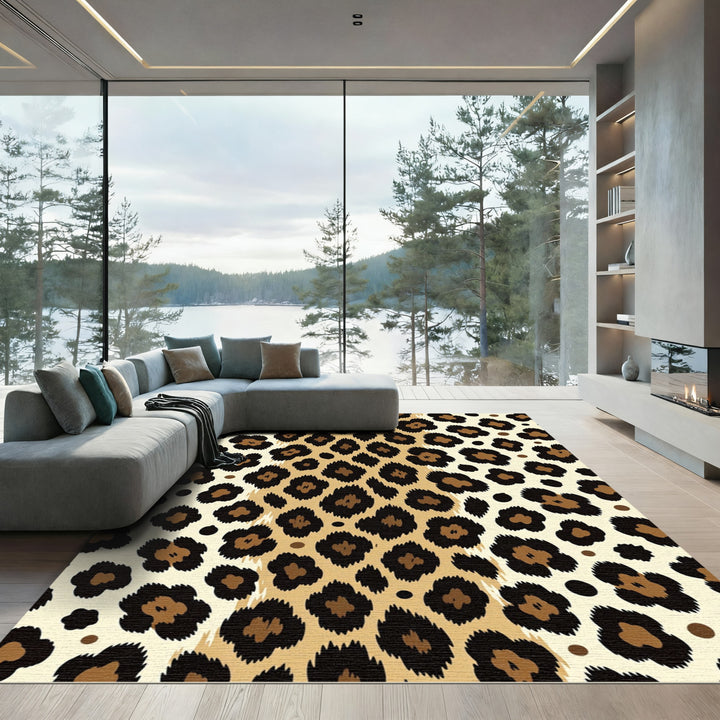 Safari Leopard Spots Rug