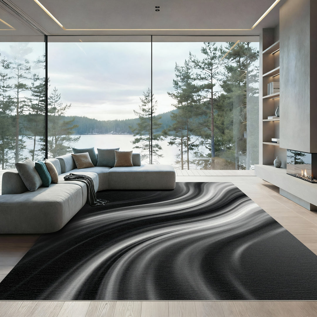 Monochromatic Flowing Waves Rug