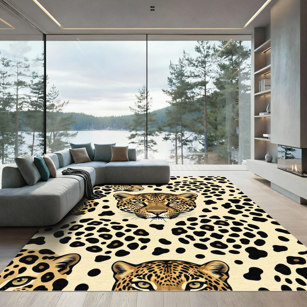 Wild Animal Leopard Spots Rug