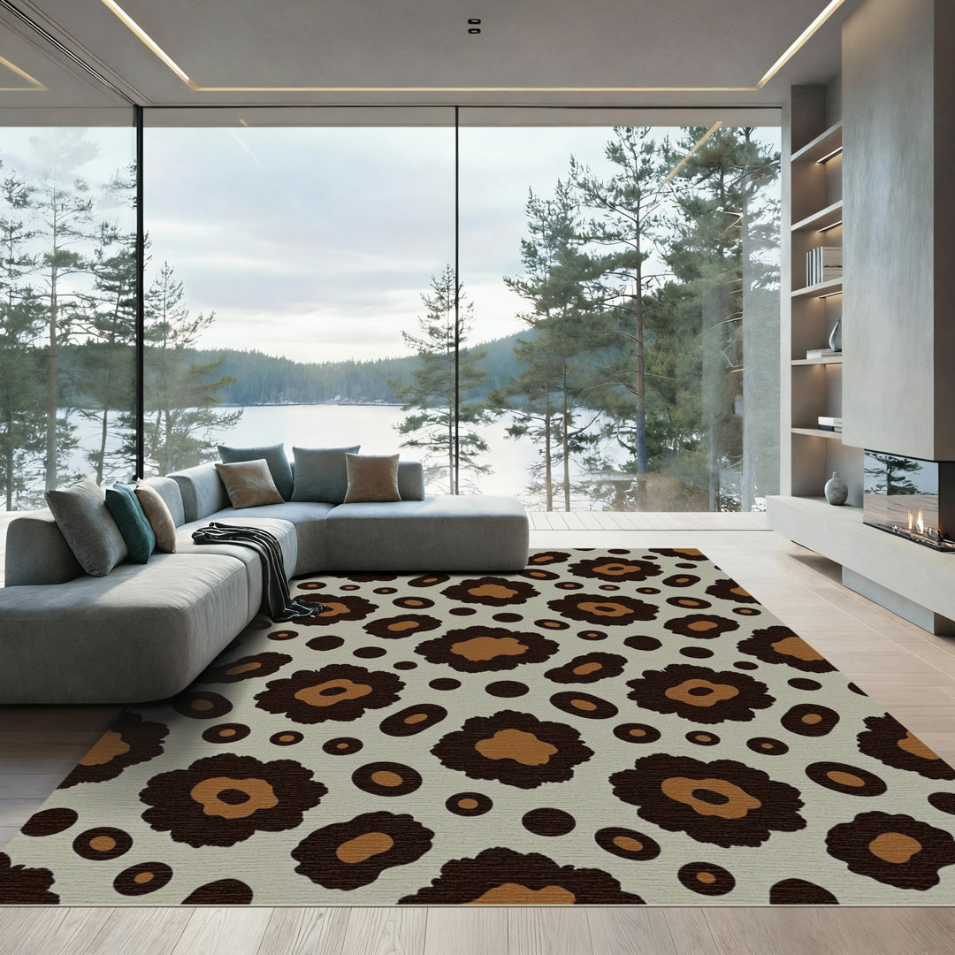 Chic Leopard Spot Area Rug