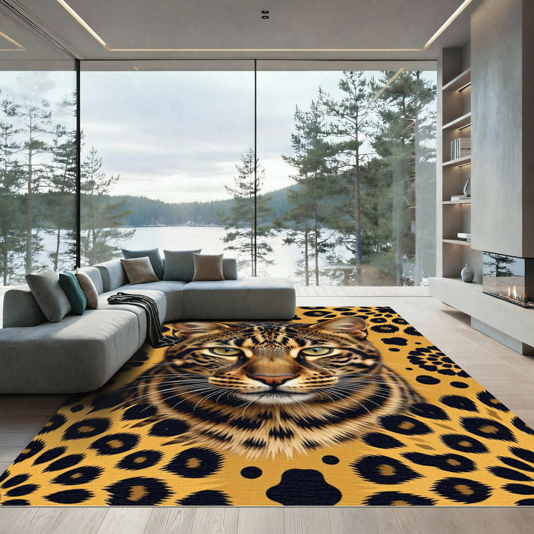 Fierce Feline Leopard Spot Rug