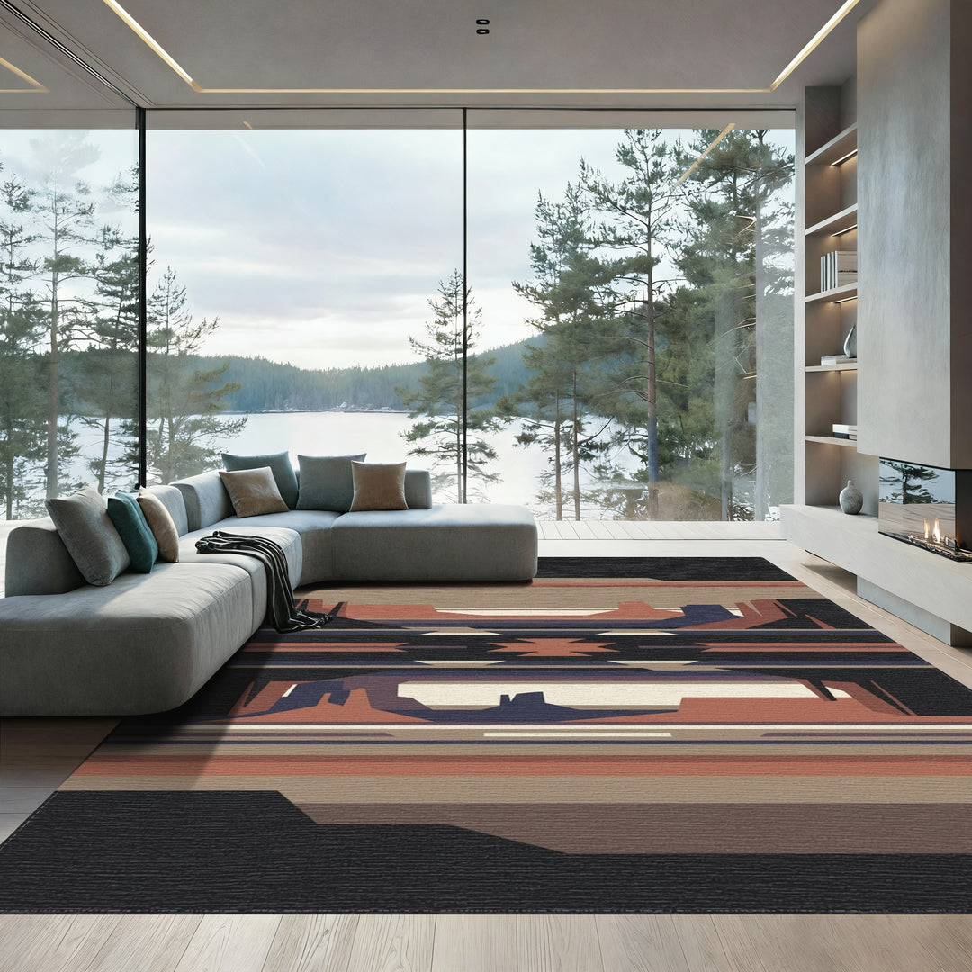 Southwestern Desert Landscape Canyon Rug