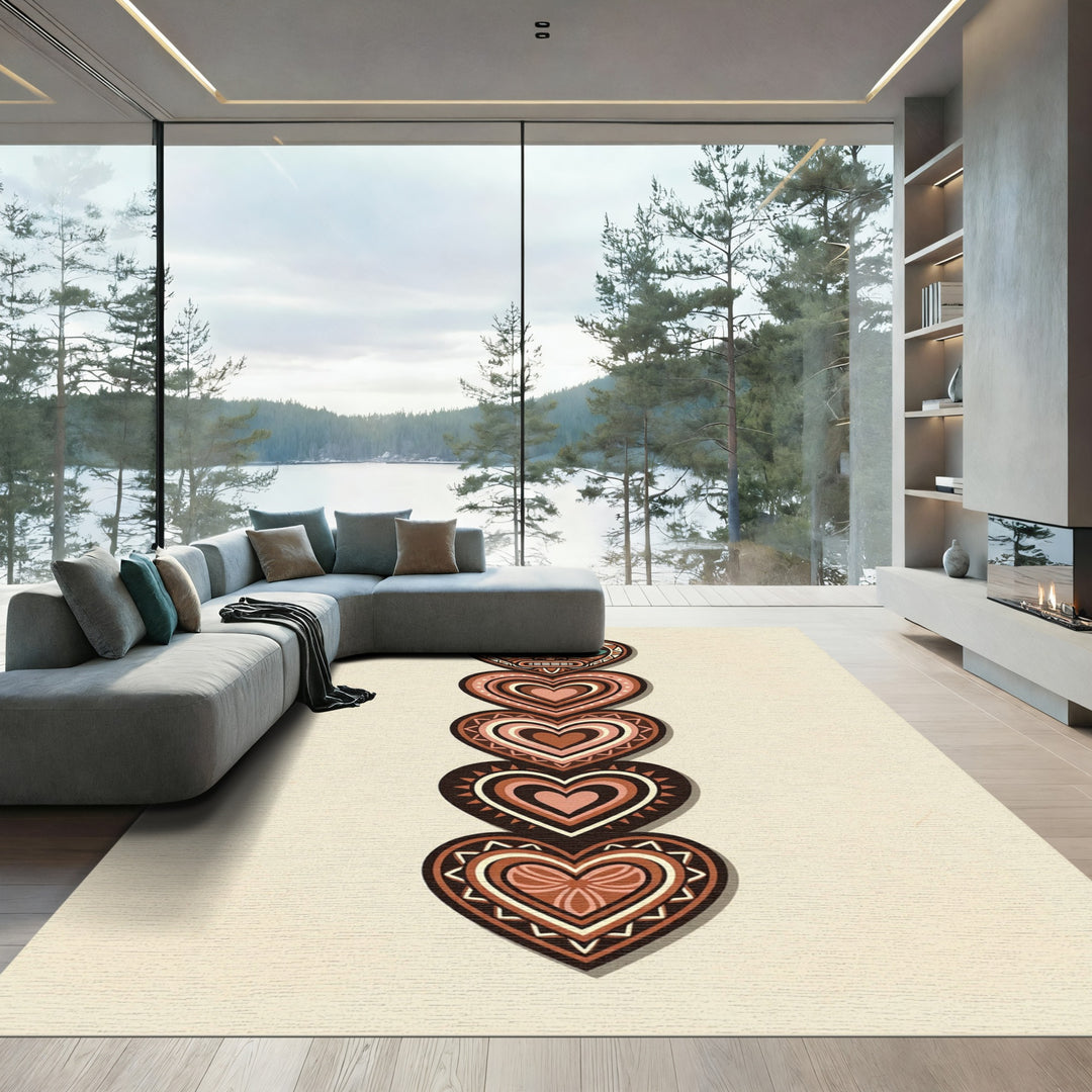 Tribal Heart Totem Area Rug