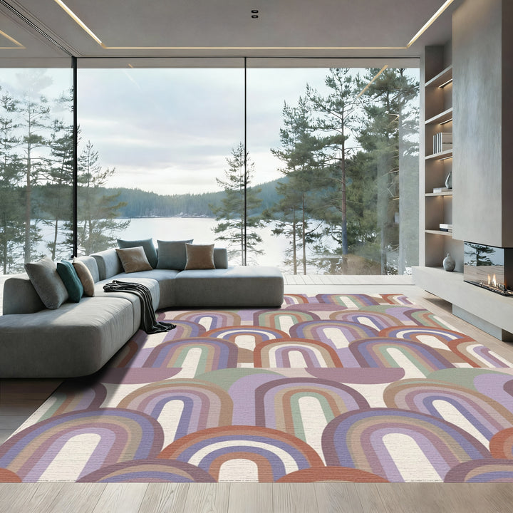 Pastel Rainbow Arch Collection Rug