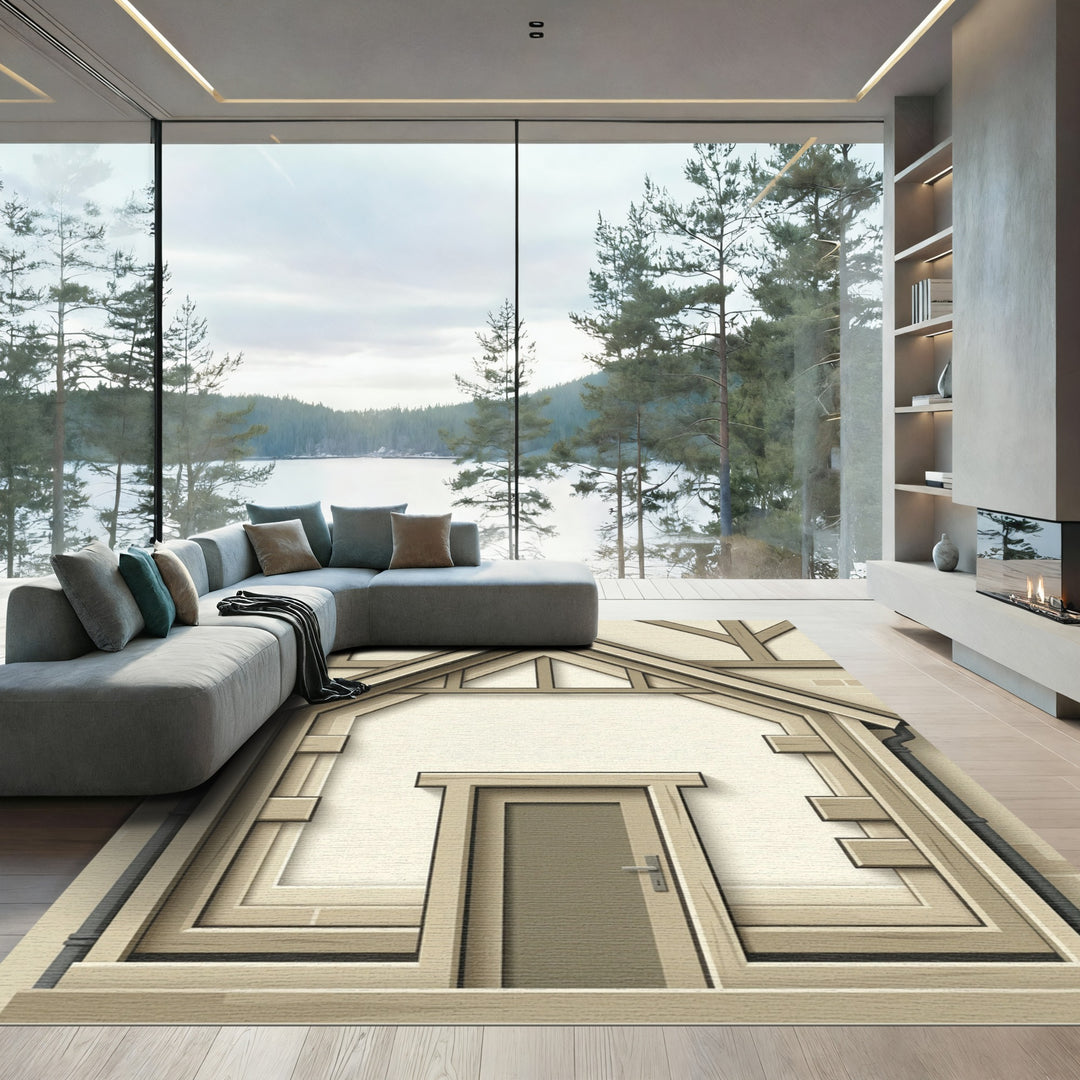 Tudor Timber Framed House Entrance Rug