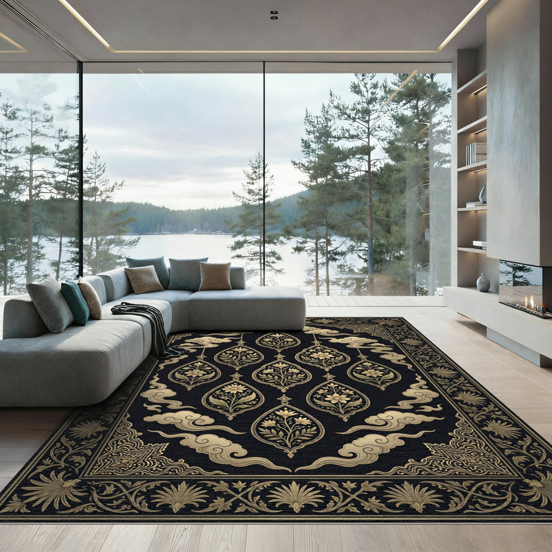 Oro Celestial Floral Drops Rug