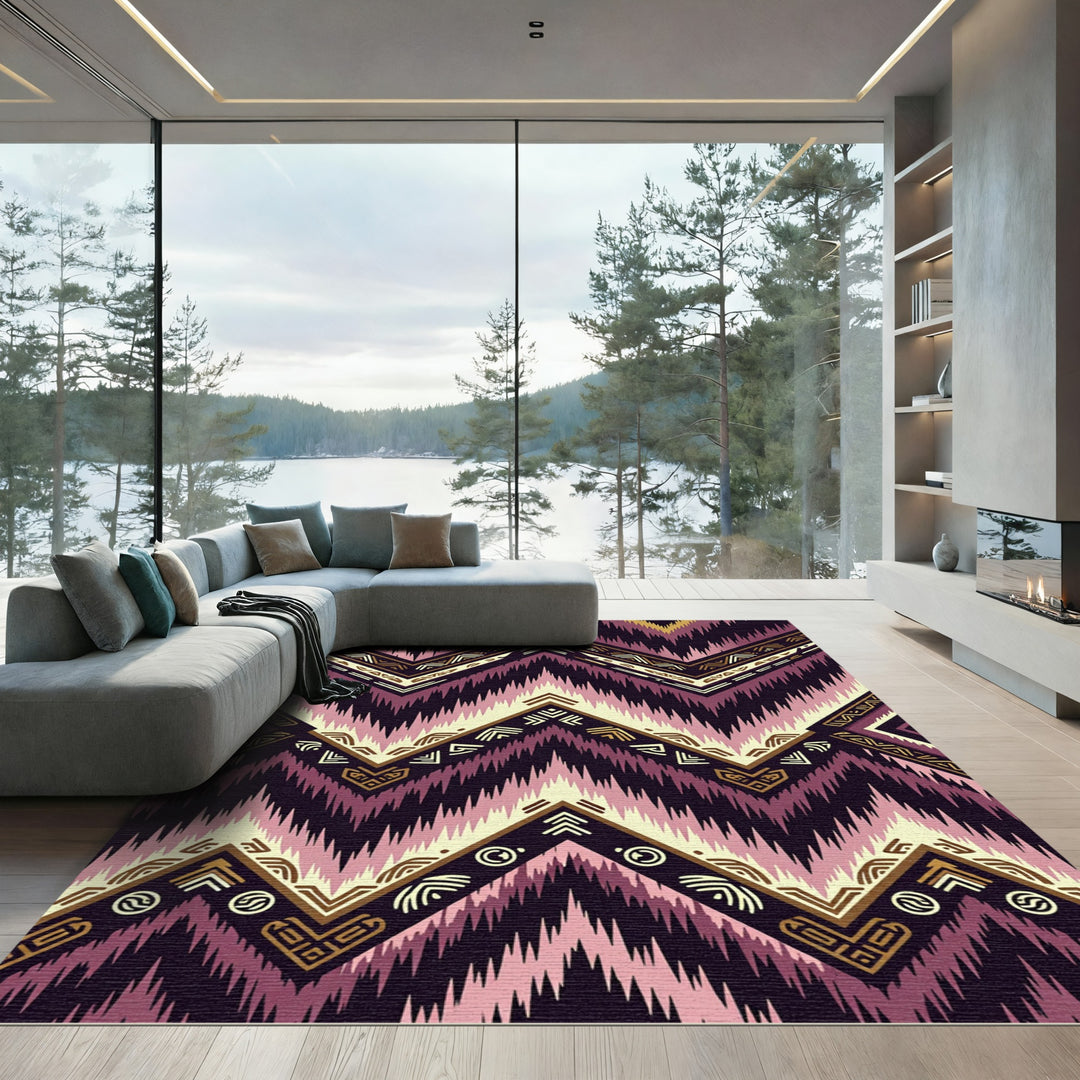 Zigzag Tribal Chevron Rug