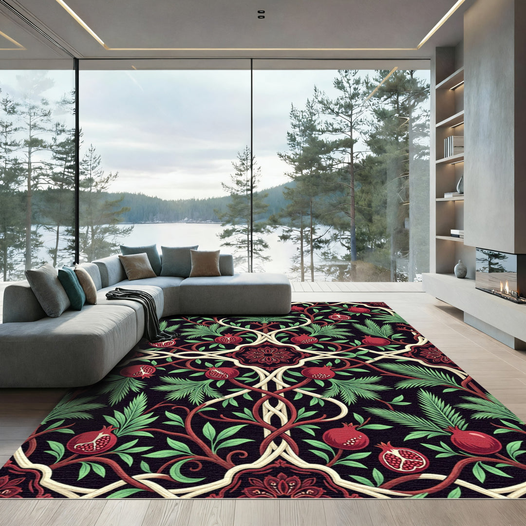 Art Nouveau Pomegranate Vine Rug
