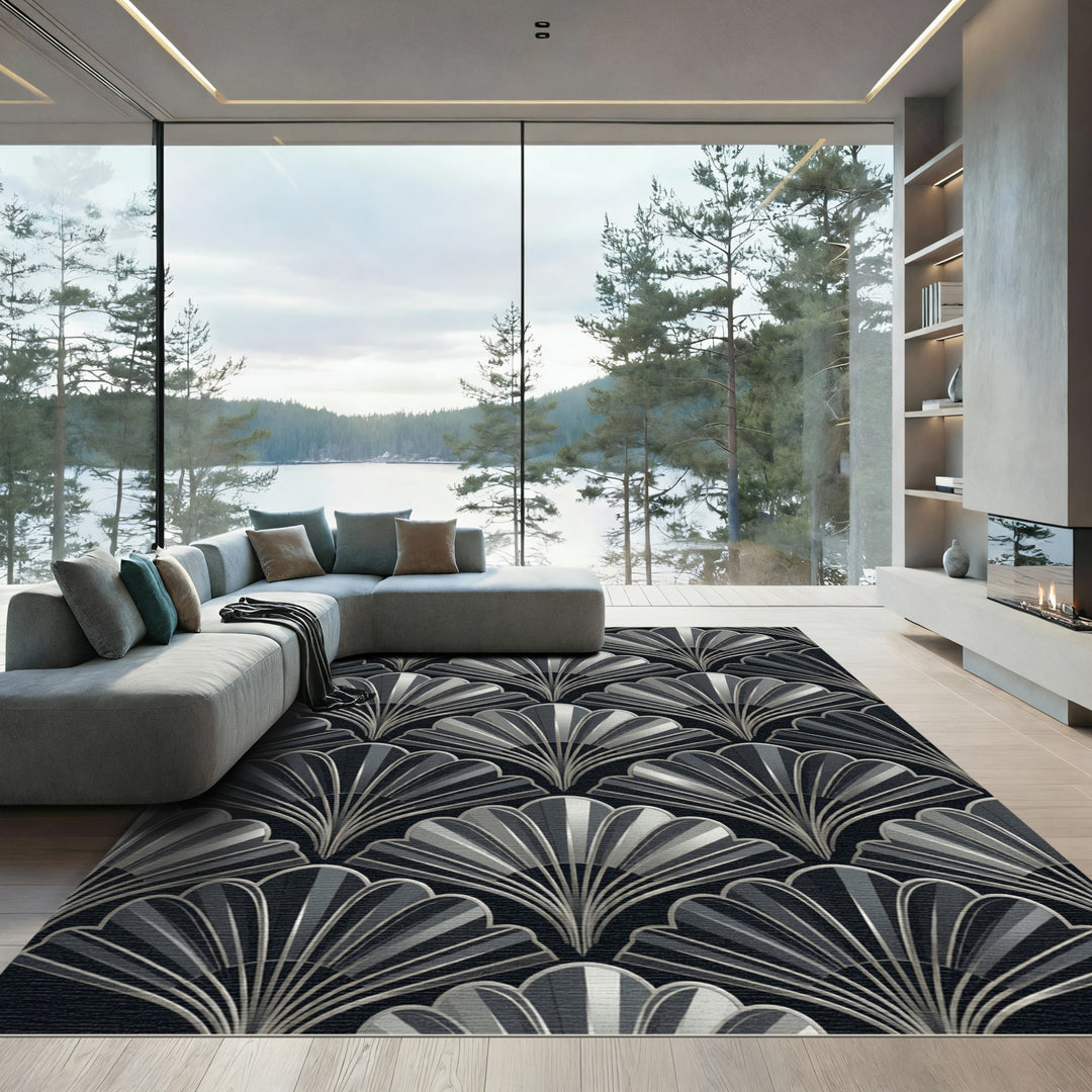 Art Deco Fan Rug