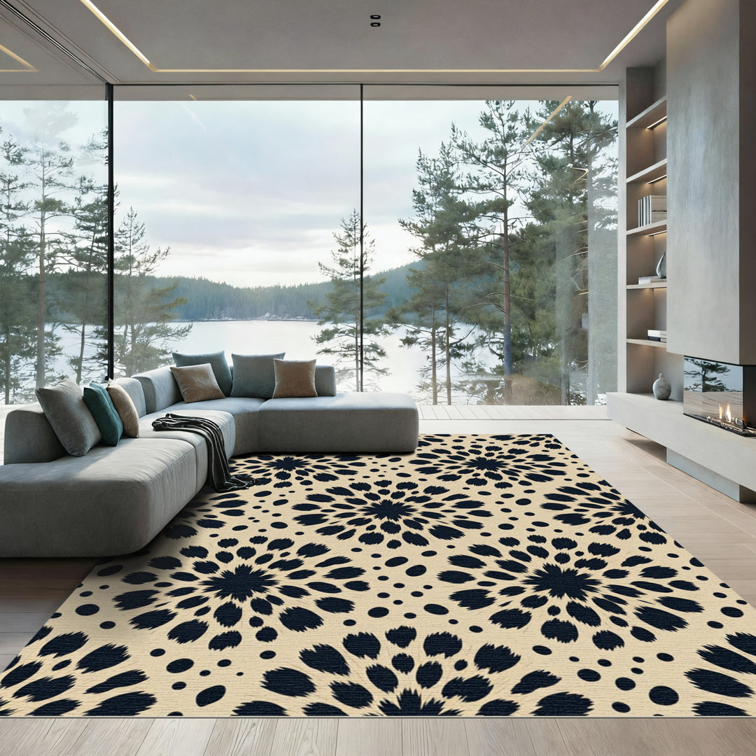 Dark Bloom Scatter Rug