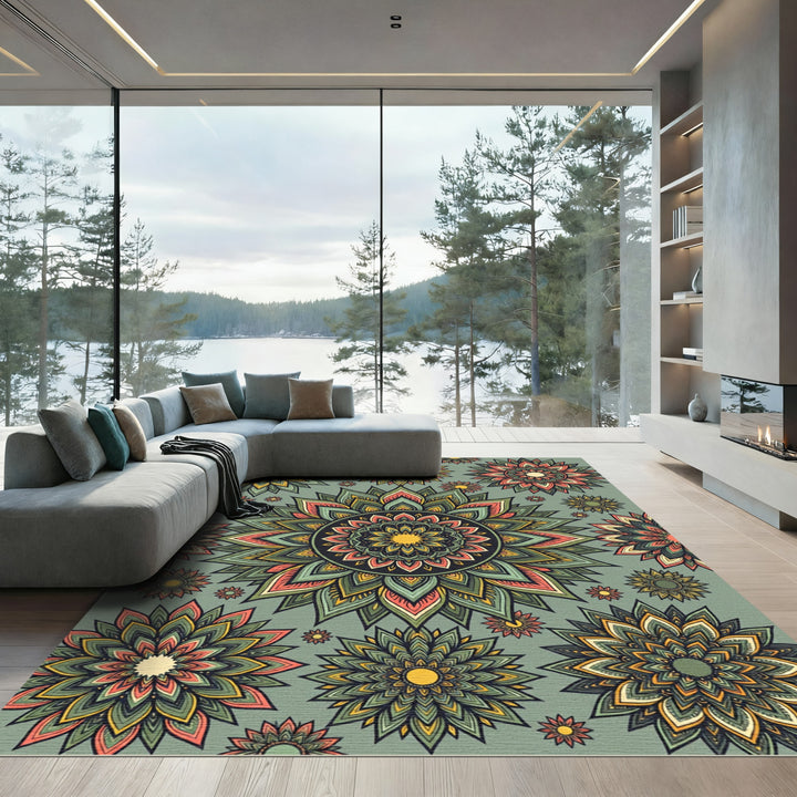 Mandala Artful Botanical Rug
