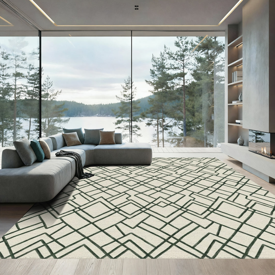 Geometric Diamond Lattice Rug