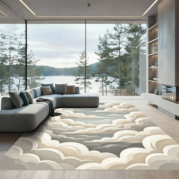 Pastel Dreamy Cloudscape Rug