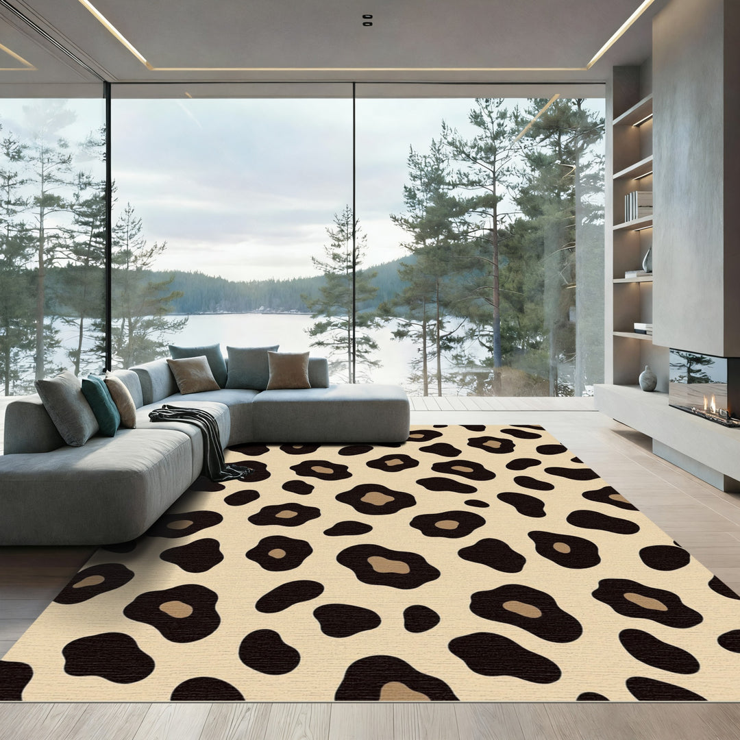 Savannah Leopard Spot Rug