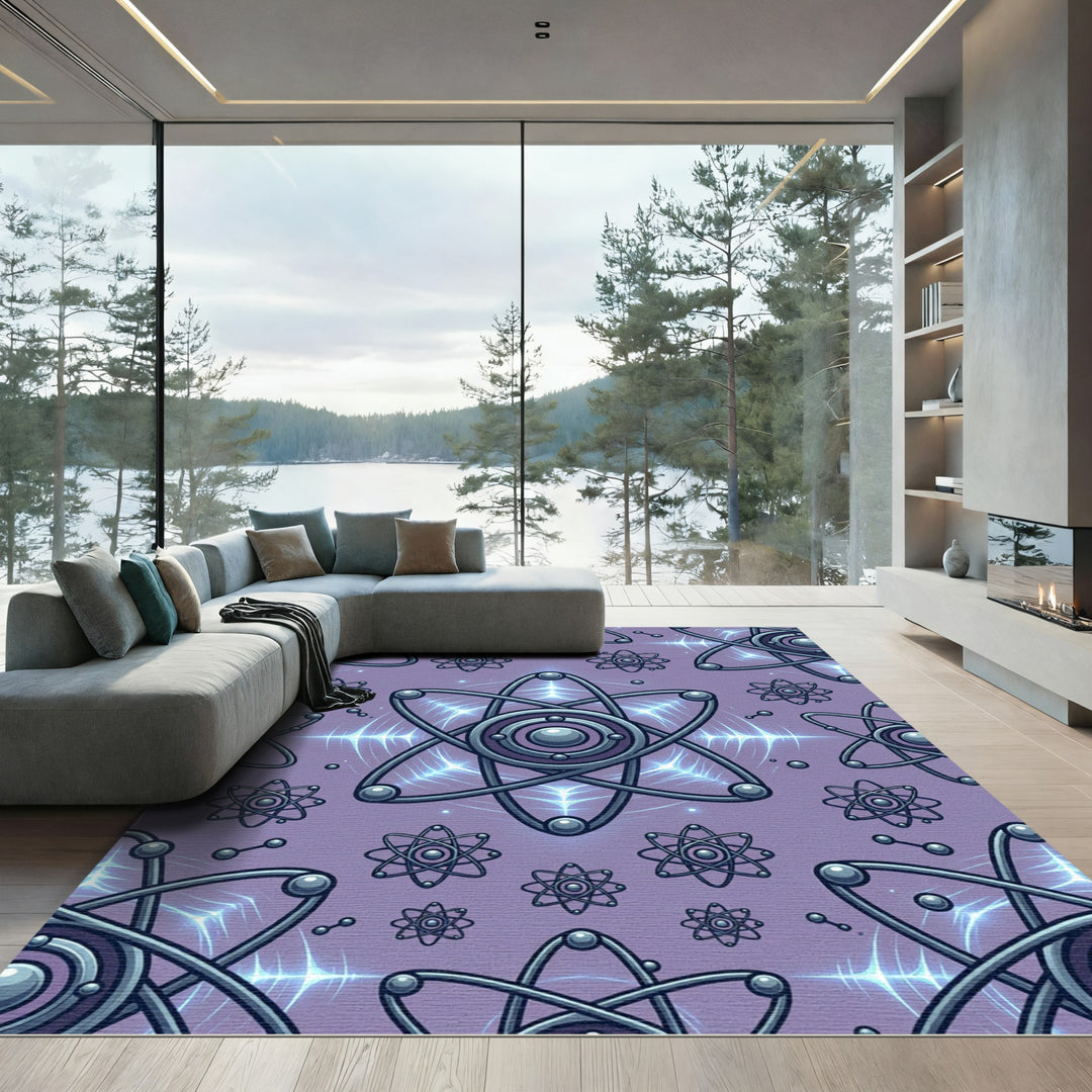 Purple Atom Solar Flare Rug