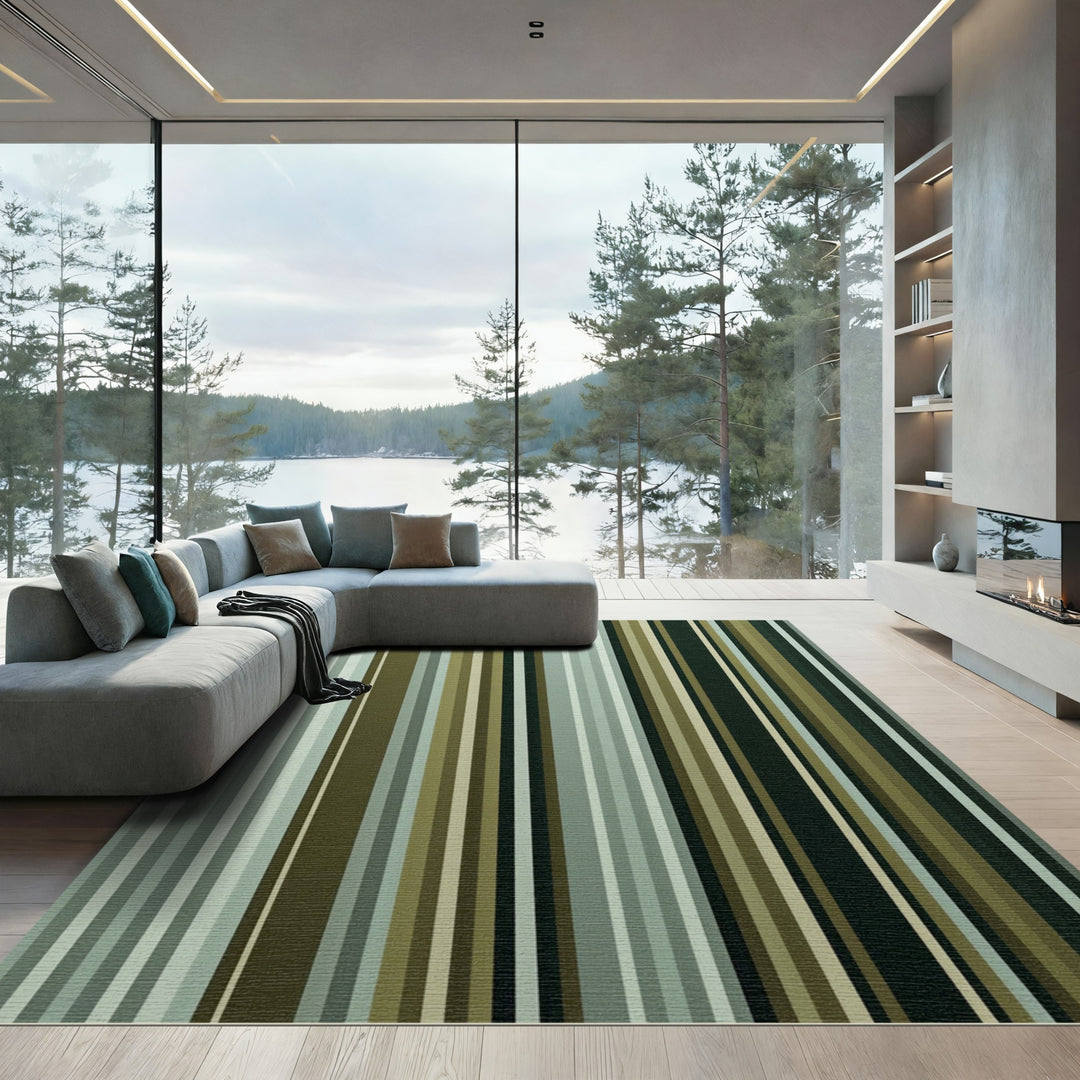 Earthy Stripe Multi-Color Rug