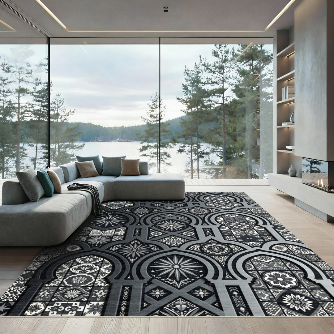 Intricate Geometric Archway Rug
