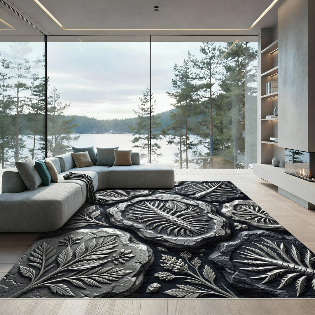 Fossilized Fern Leaf Rug