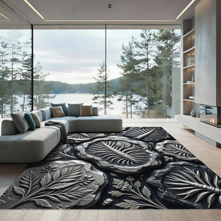 Fossilized Fern Leaf Rug