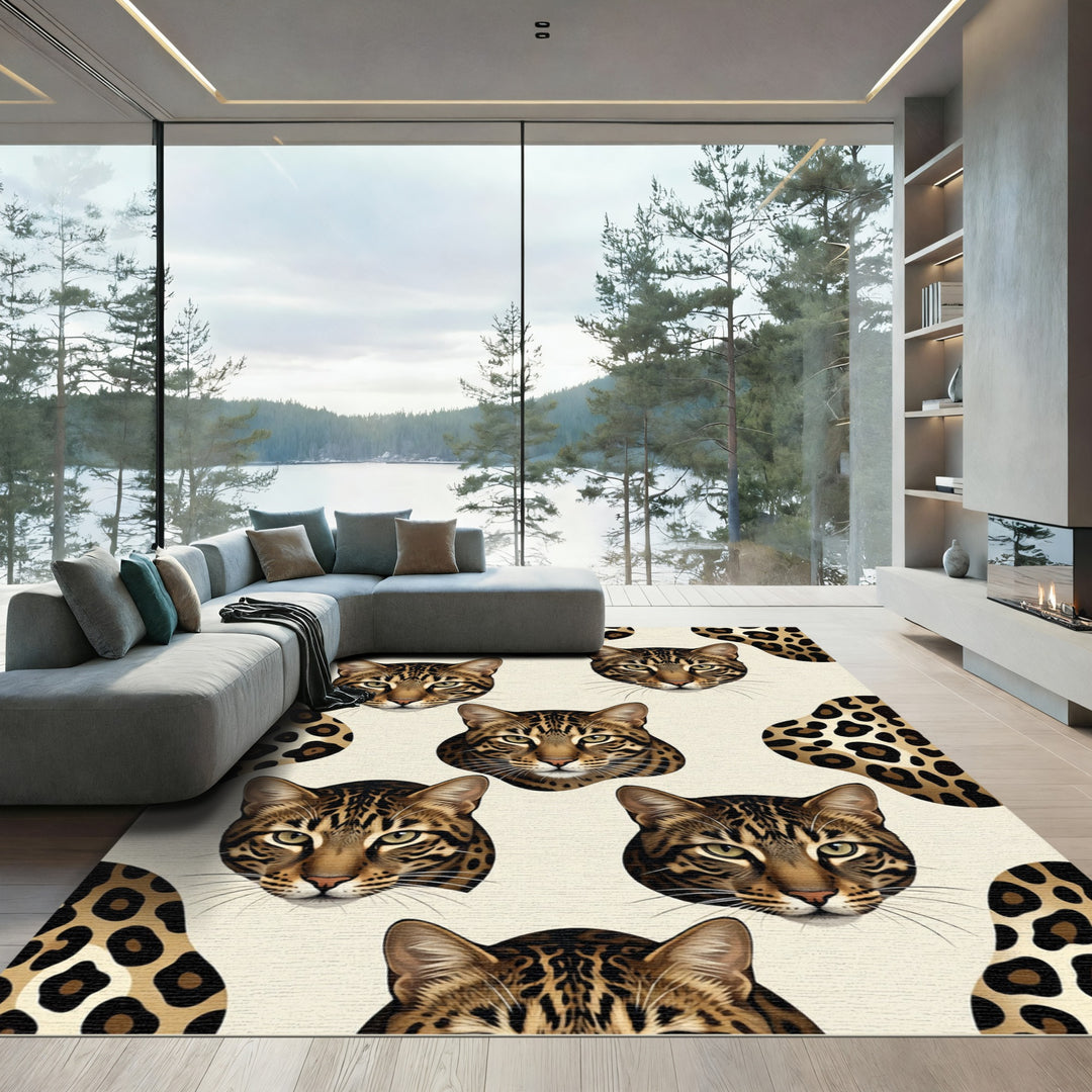 Bengal Cat Spots Animal Rug