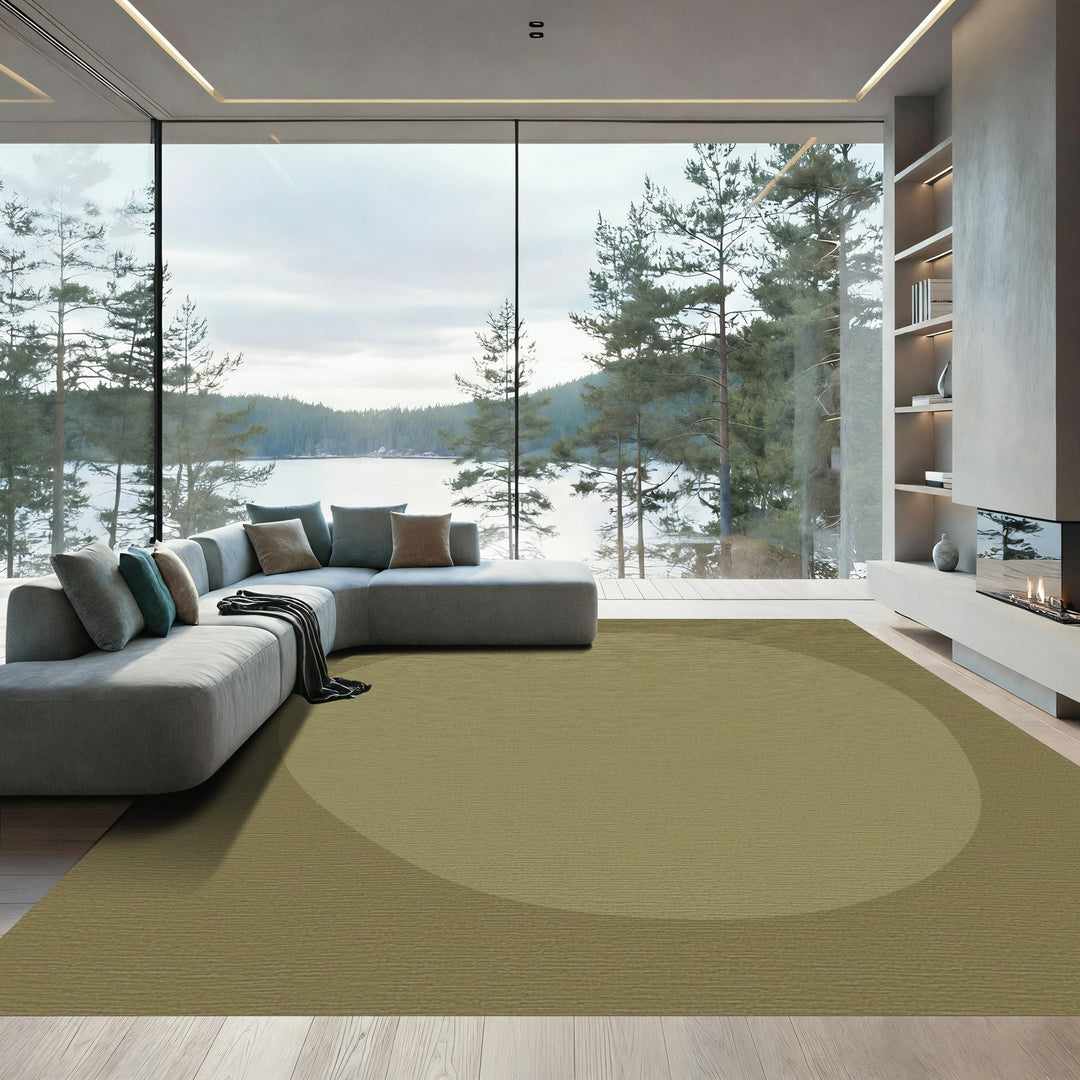Organic Ochre Soft Curve Rug