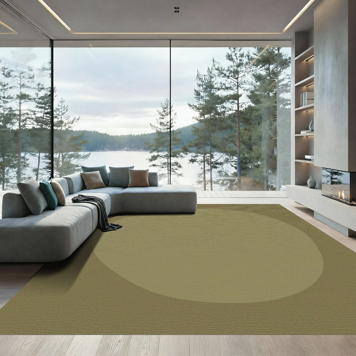 Organic Ochre Soft Curve Rug