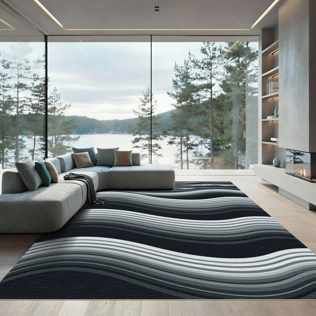 Monochromatic Waves Gradient Abstract Rug