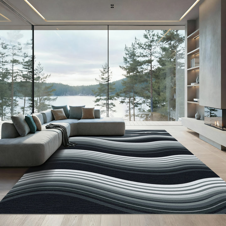 Monochromatic Waves Gradient Abstract Rug