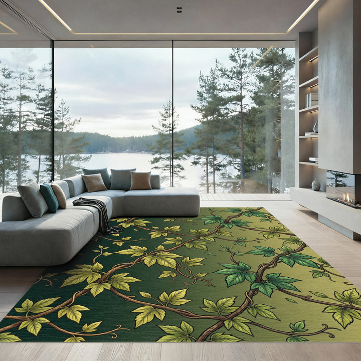 Emerald Vine Climbing Garden Rug