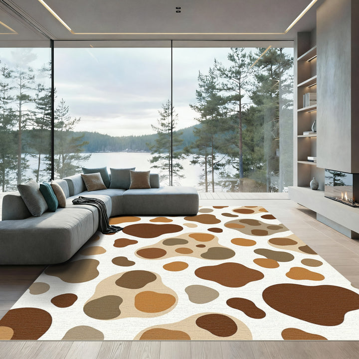 Cow Spot Organic Shapes Rug